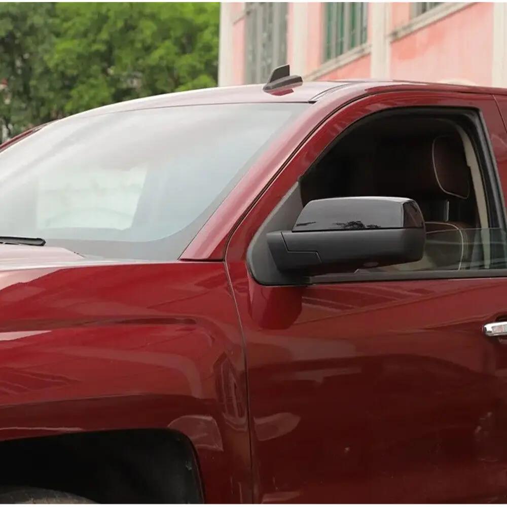 Для Chevrolet Silverado 1500 GMC Sierra 2014-2018 Наклейка на автомобиль Крышка бокового зеркала заднего вида Накладка на крыло Внешняя дверная накладка Серебристый