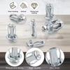 10pcs M4 M5 M6 M8 Petal Screw Anchors Carbon Steel Rivet Nut Set  Cardboard Fastening