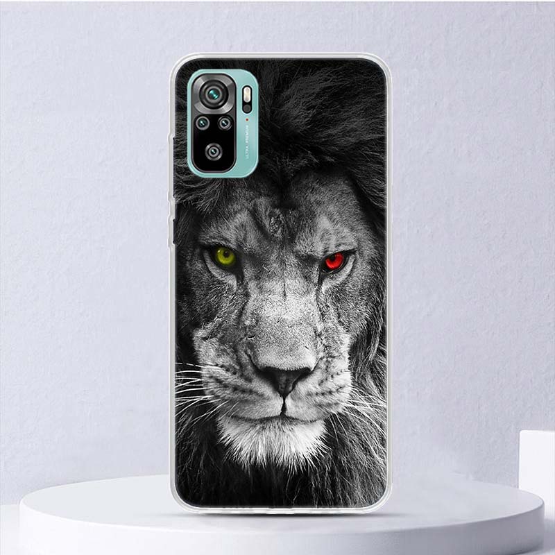 Lion Alpha Male Cub Soft Case For Xiaomi Redmi 10 10A 10C 9 9A 9C 9T Phone Cover 8 8A 7 7A 6 6A S2 K20 K40 Pro 10X Funda Coque