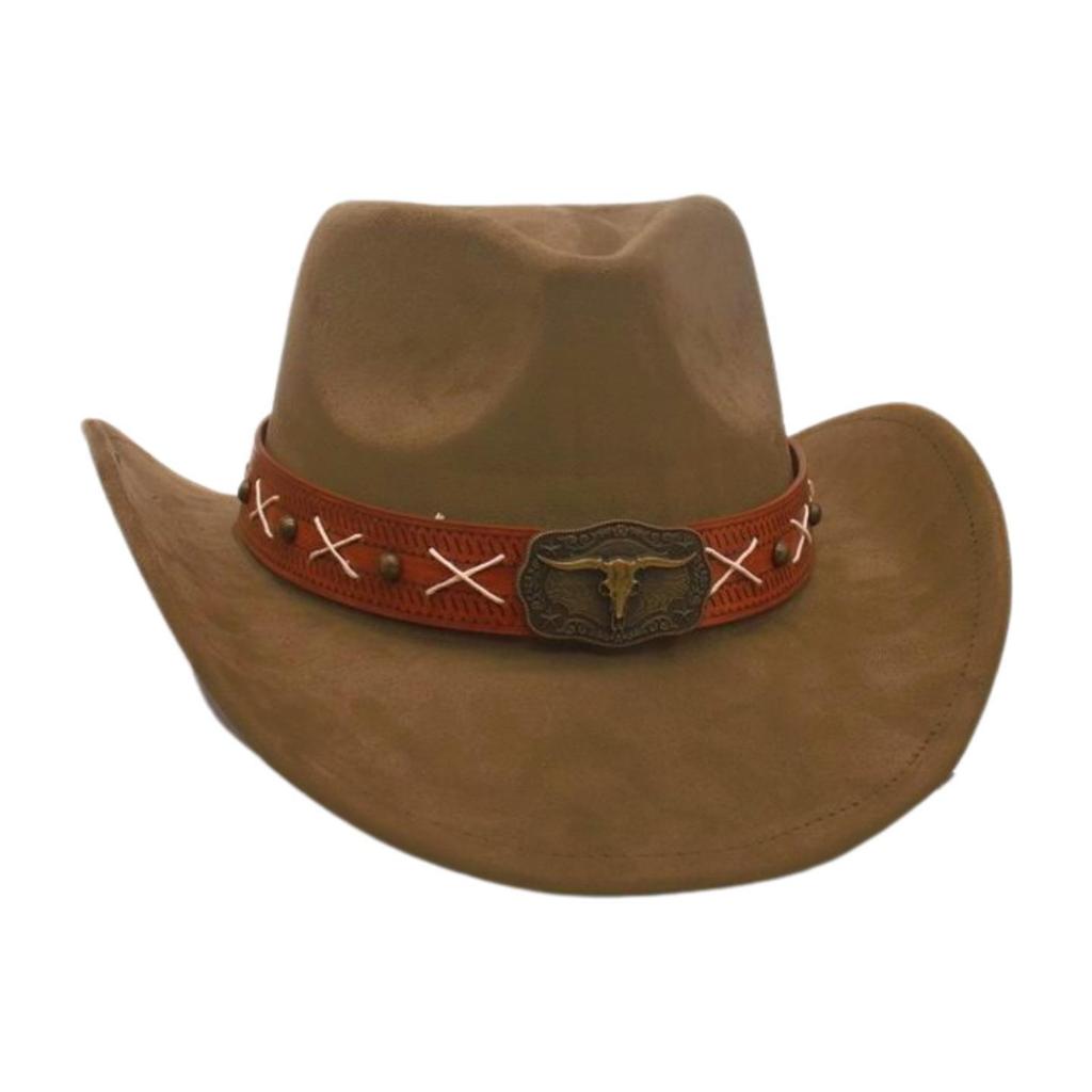 Newwestern Cowboy Hat Resort Style Performance Stage Jazz Hat Men And Women Niche Ethnic Style Top Hat