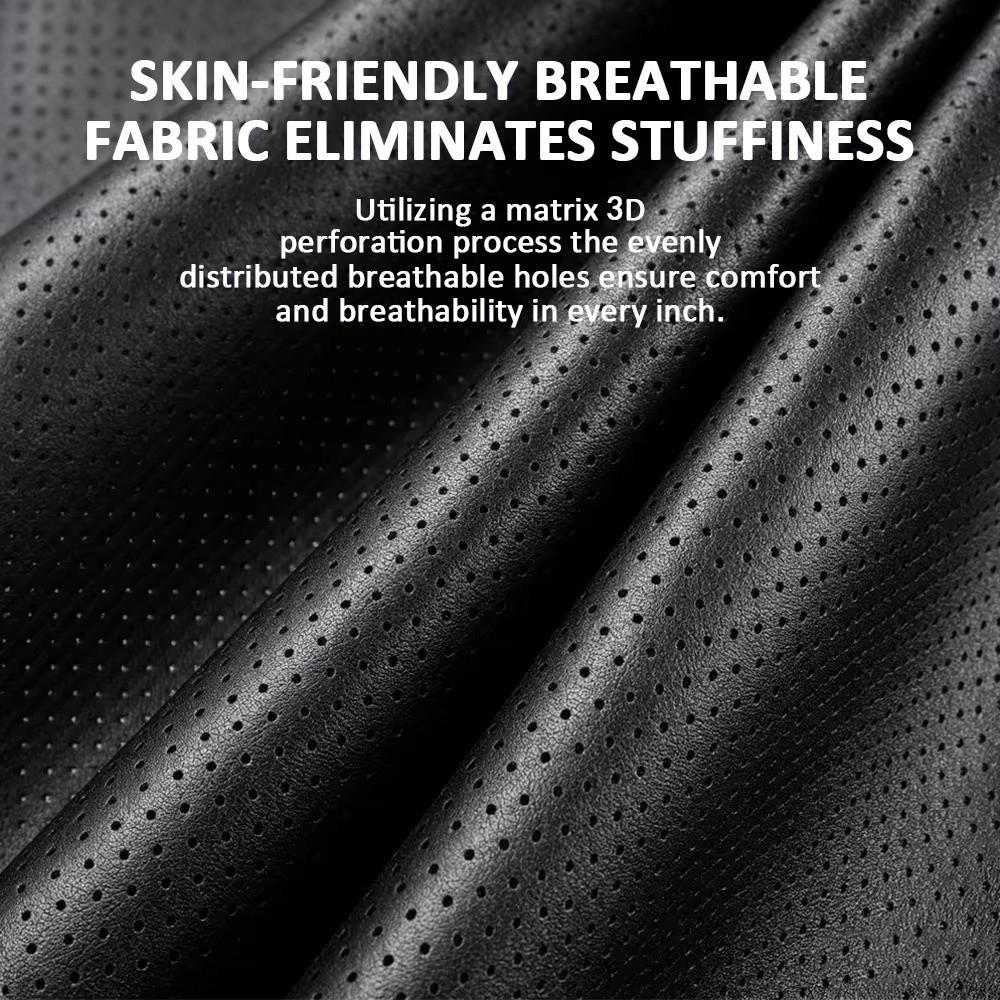 Memory Foam Car Headrest Cushion Leather Cover Car Interior Accessories New Auto Cervical Cushion