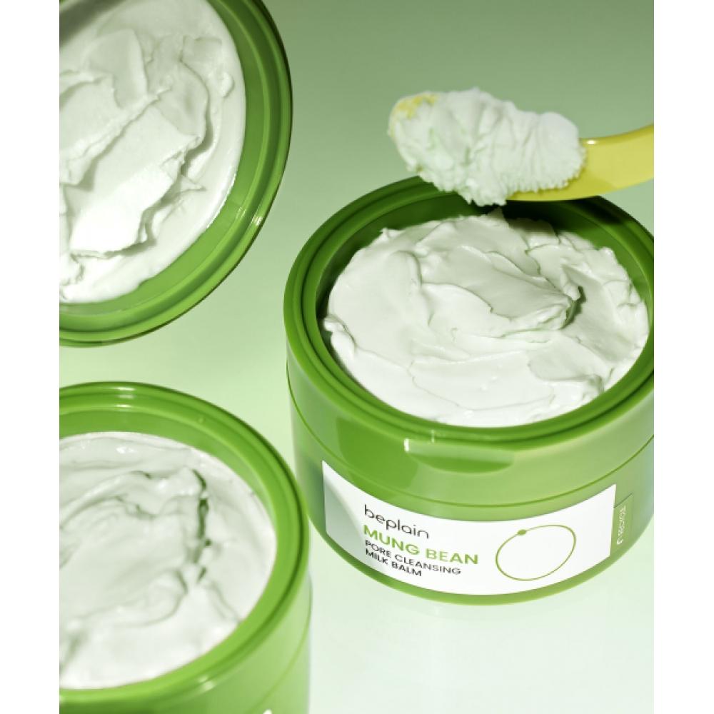 Beplain [2] Mung Bean Pore Cleansing Milk Balm 100ml  Gift  2 Doses Of Milk Balm+20ml Soothing Cream 