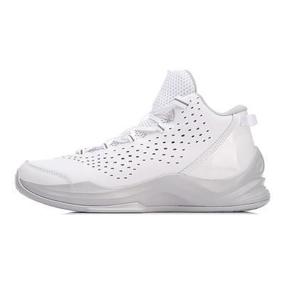 Баскетбольные кроссовки Li Ning Winding Court Shock Absorbation Rebound Mid-Top унисекс белые серые ABPN007-2
