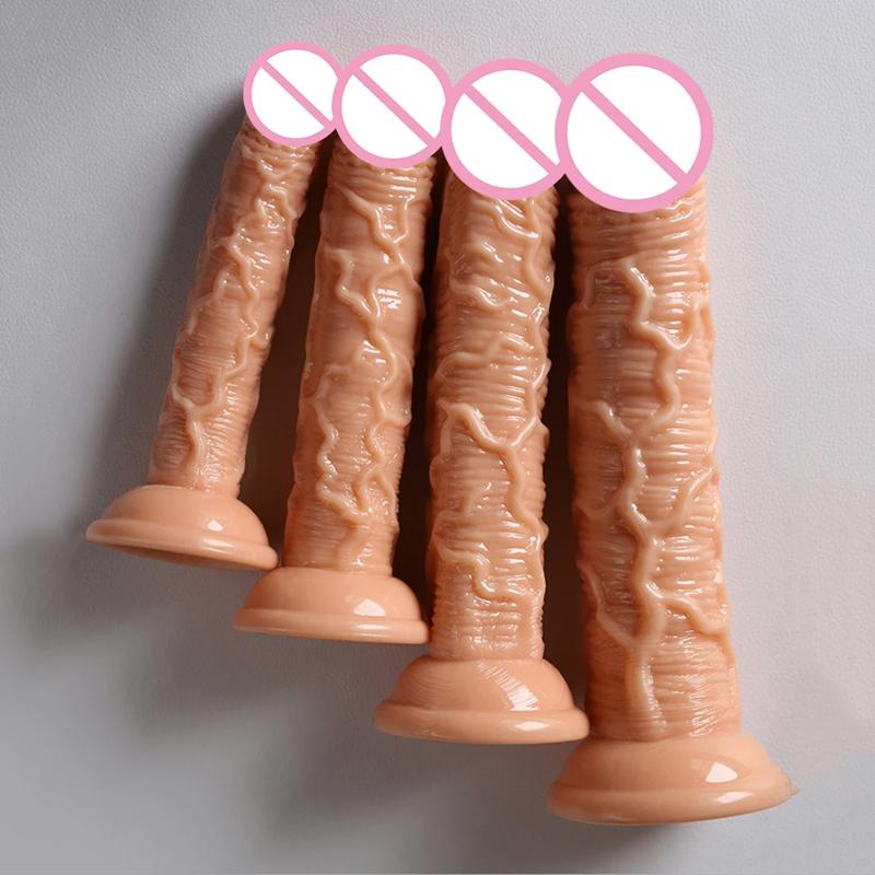 Реалистичный фаллоимитатор, супер мягкий лесбийский страпон, большой маленький искусственный пенис, член, анальная пробка, секс-игрушки для взрослых