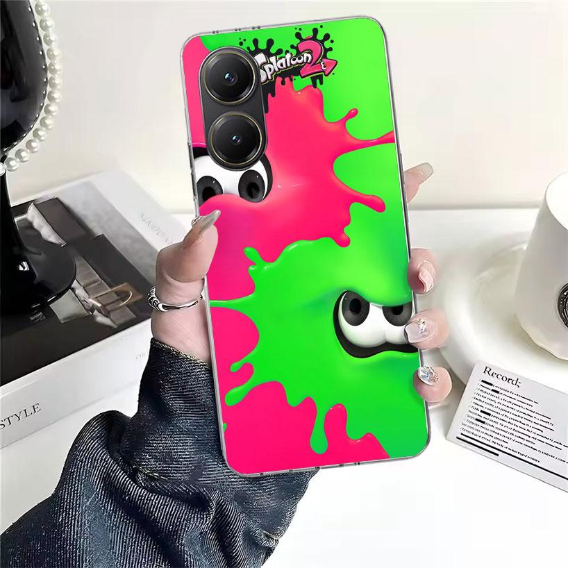 Игровой S-Splatoons Мягкий чехол для телефона для Xiaomi Redmi 15C 15 13C 13 Poco X5 X6 X7 F7 Ultra M7 12C 12 10 10C 9C 9A 9T 9 Fundas Poco X