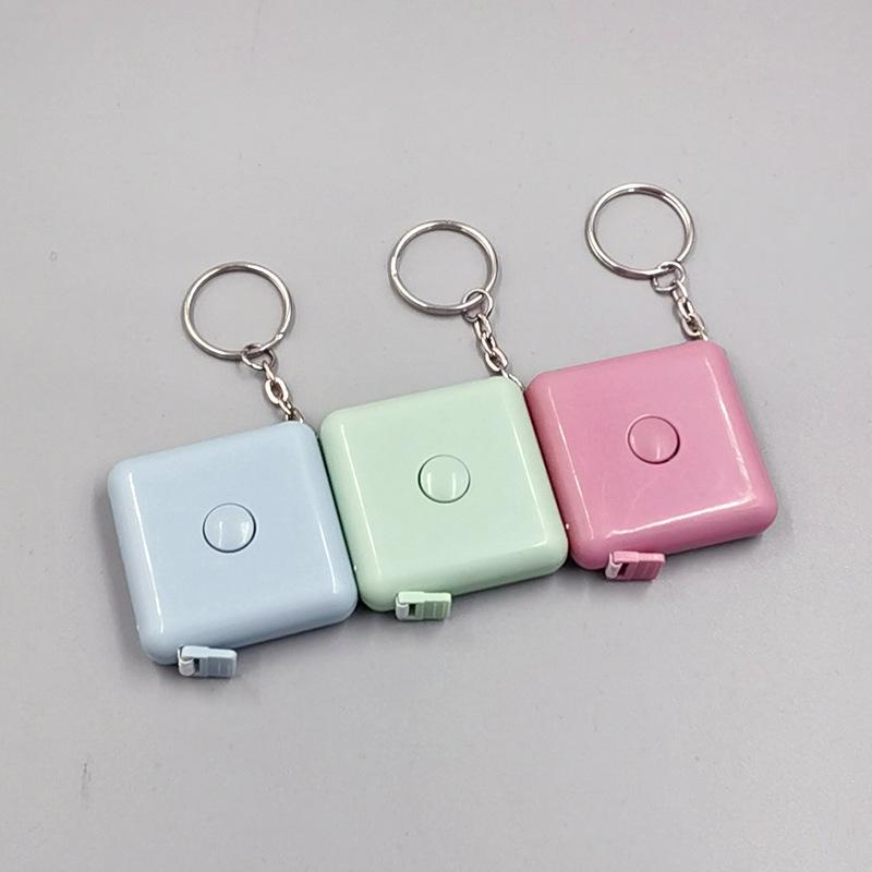 1,5 м квадратный брелок автоматическая телескопическая линейка мини маленькая рулетка для одежды рулетка для измерения окружности тела линейка