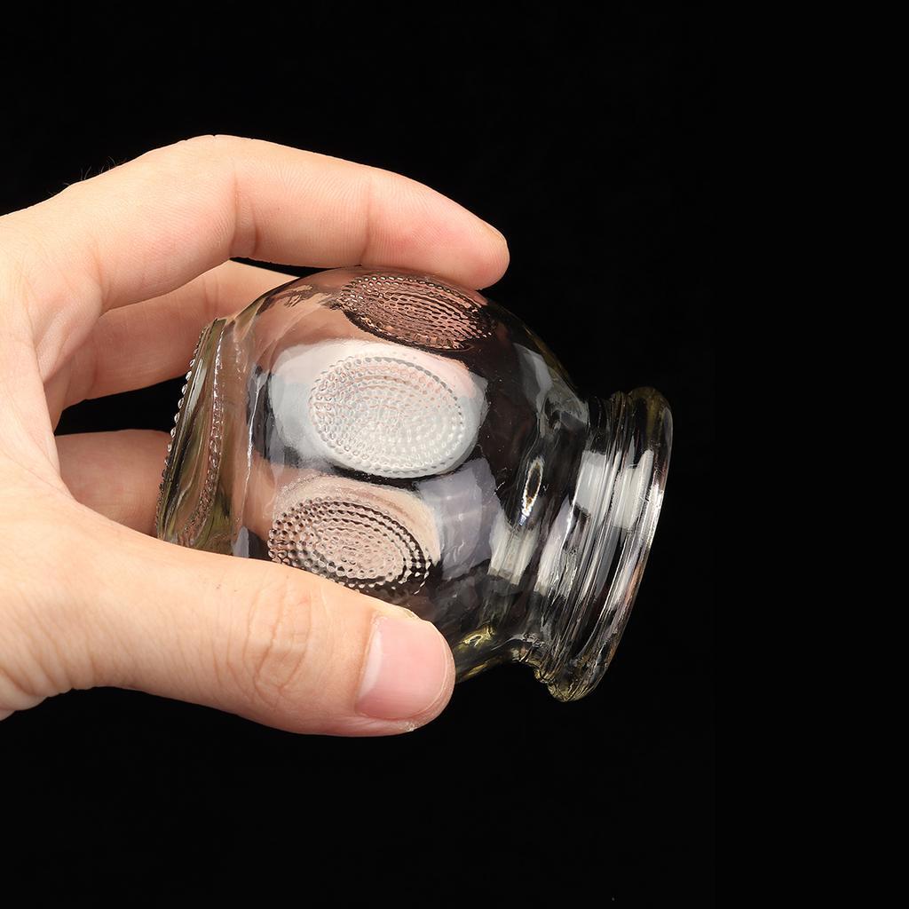 Набор из 16 стеклянных банок для банок с огнем, китайская иглоукалывание, вакуумный массаж, терапия