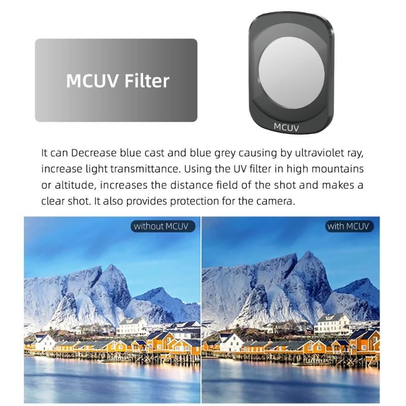 Светофильтры для камеры Pocket 3 Набор фильтров MCUV CPL ND8 ND16 ND32 ND64 для экшн-камеры Аксессуары