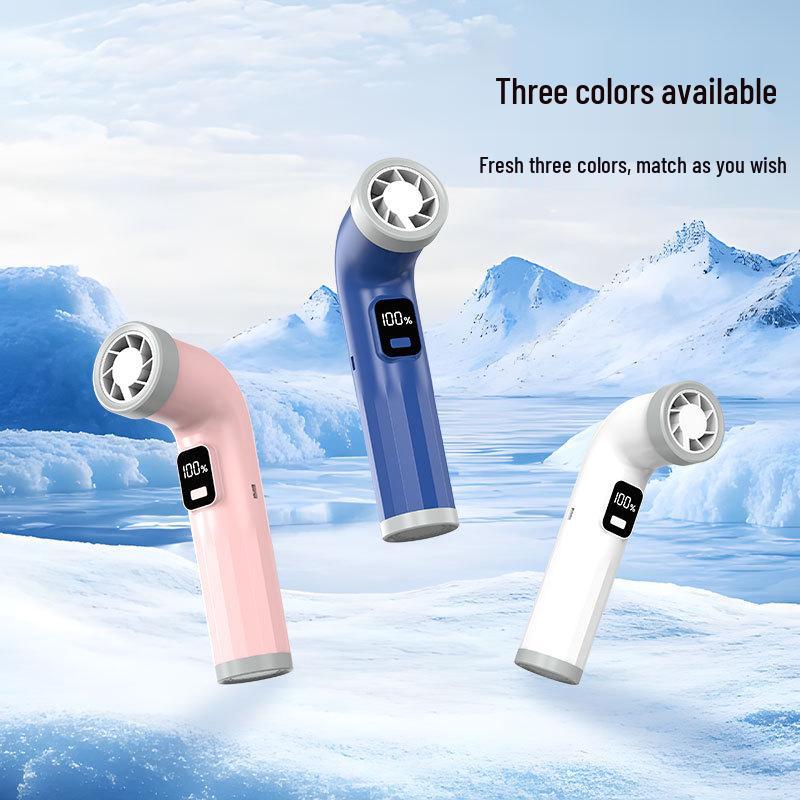 2026 Handheld Portable Fan with Digital Display - High-Speed, Compact Design for Outdoor Use