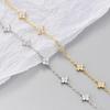 925 Silver Zircon Flower Bracelet For Women Elegant Charm Chain Jewelry Wedding Party Holiday Gifts