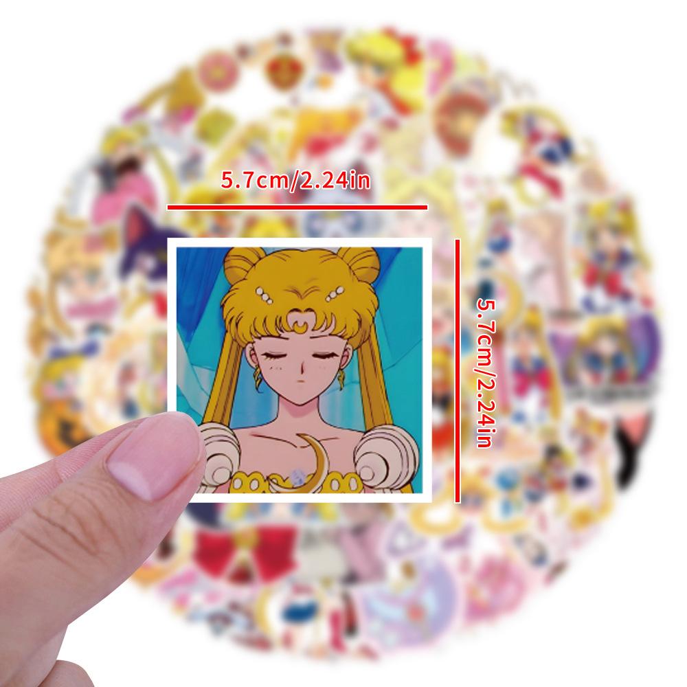 110 Новых Мультяшных Граффити Наклеек Сейлор Мун Скутер Чемодан DIY Наклейки