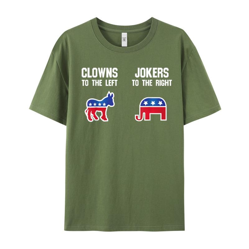 Libertarian T Shirt Clowns Printing Autumn All Cotton Oneck Adult Tops Tees Printed Tops Tees Graphic Short Sleeve Tshirts