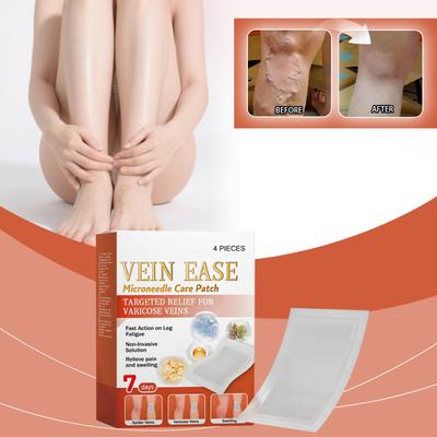 Микроигольный пластырь для облегчения варикозного расширения вен на ногах улучшает кровообращение, обеспечивая воздухопроницаемость и комфорт.