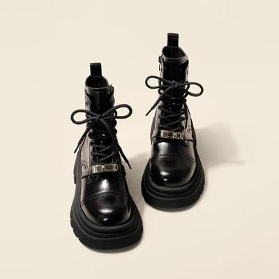 Обувь женская 2024 тренд новые панк-ботинки на массивной платформе для женщин обувь женская толстая подошва нескользящие мотоциклетные ботинки