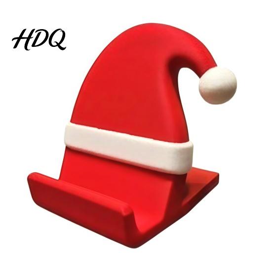 Компактный настольный органайзер, 3D-печатный колпак Санты, подставка для телефона, рождественский держатель для стола, для офисных принадлежностей на праздничную тему, креативный прочный держатель для телефона