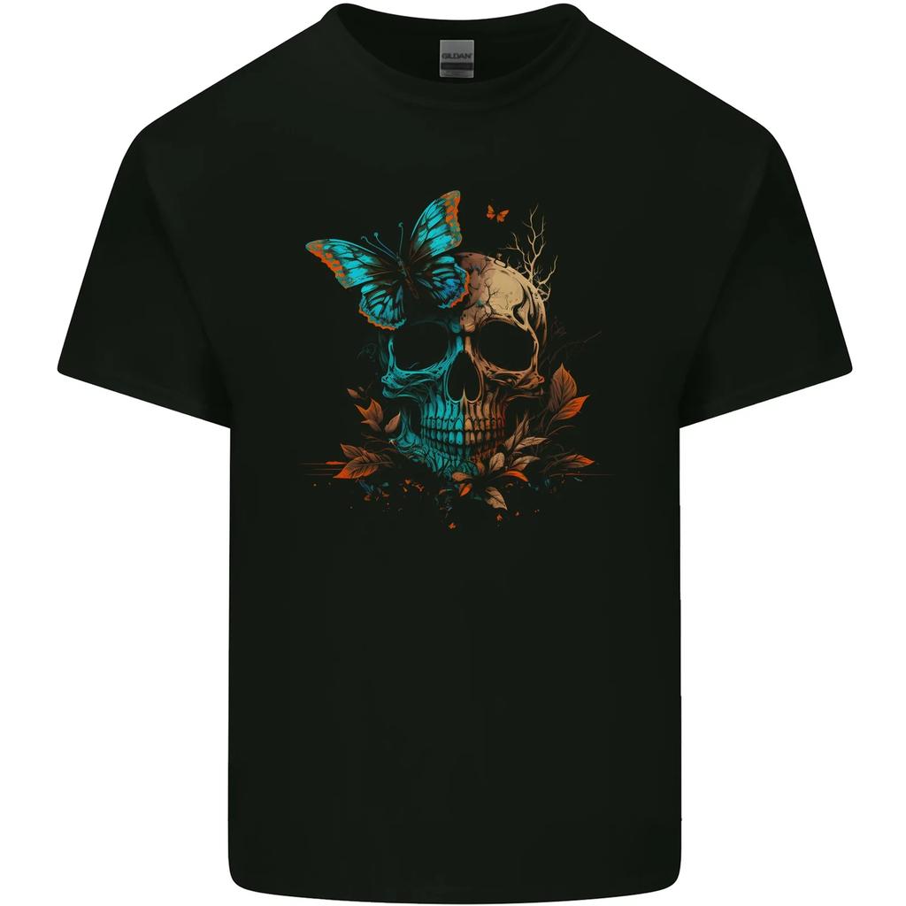 A Butterfly Skull in the Wild Kids T-Shirt Childrens