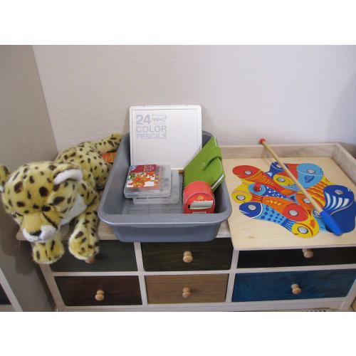 TRUSCO Parts Box Deep Effective Inner Dimensions 470X280X113 Blue K-2-B