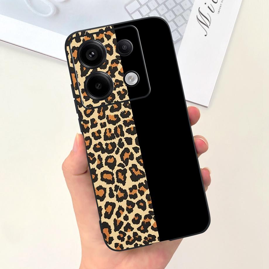 Чехол для телефона Xiaomi Redmi Note 13 Pro 5G с принтом "Корова" и клетчатым узором, из мягкого жидкого силикона, Funda для Redmi Note 13 4G Pro+ Plus