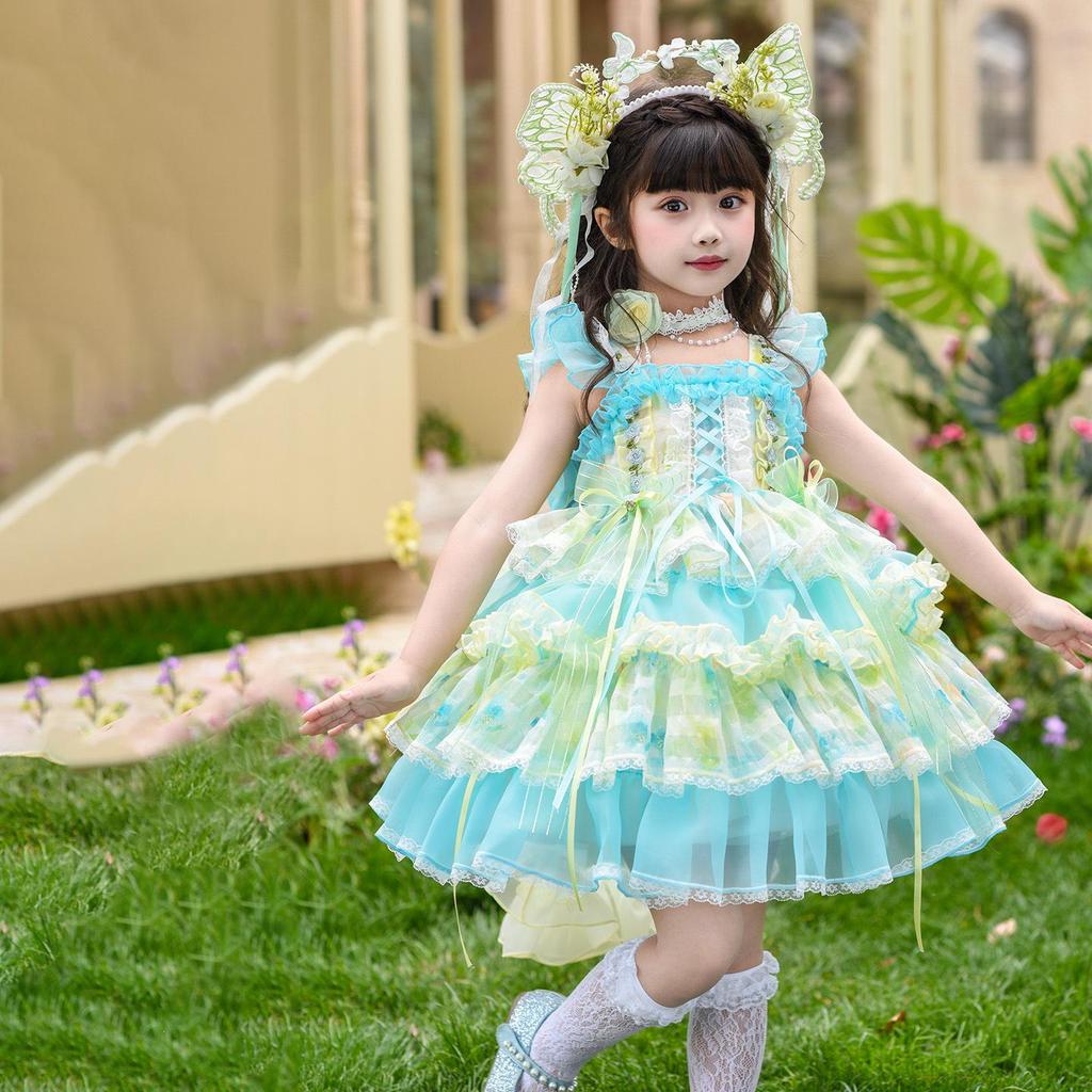 Girls' Summer Lolita Dress - Wizard of Oz Princess Birthday & Festival Gown
