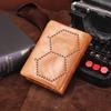 CONTACT'S Genuine Leather Wallet Men Vintage Coin Purse Male Portmane Card Holder Short Wallets