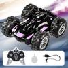 RC spray car 2.4G double-sided stunt with lights Children's toys direct charging compatible external charging