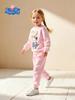 Розовый комплект с худи и штанами для девочек «Свинка Пеппа» – Лонгслив и брюки