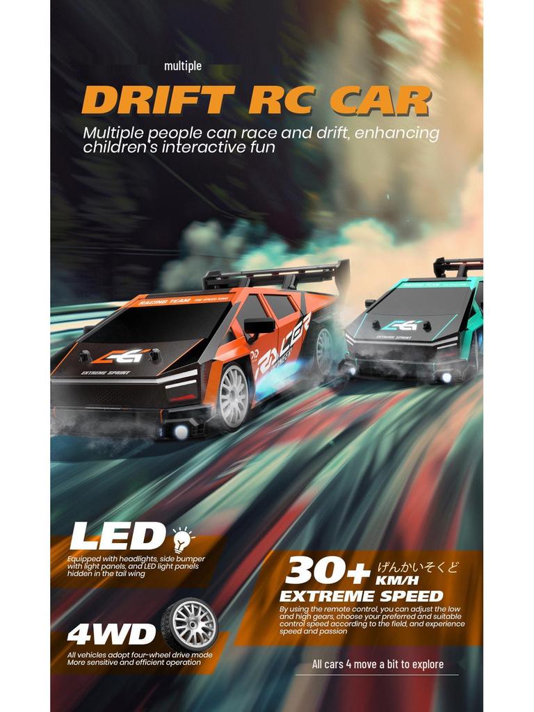 Игрушка Радиоуправляемая Дрифт-Машина 4WD 2.4G: Половина масштаба, трансграничный, детский соревновательный гоночный автомобиль с дистанционным управлением