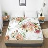 Home Textile Flowers 3D Printing Pattern Fitted Sheet Mattress Cover Elastic Band Bed Sheet Bedding