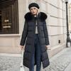 Теплый и Пушистый Парка Пальто с Капюшоном из Овечьей Шерсти и Хлопка Средней Длины Зимняя Куртка на Молнии