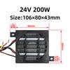 24В 200Вт DC Термостатический Электрический Нагреватель PTC Вентиляторный Нагреватель Нагреватель Инкубатора Нагревательный Элемент Обогрев Маленького Пространства 106*80 мм