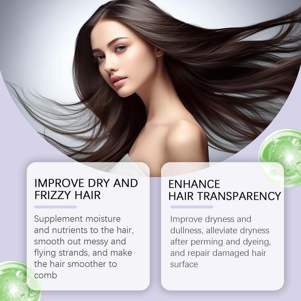Shining Hair Care Essence Spray: Smooths hair, moisturizes frizzy hair, and hydrates and nourishes hair