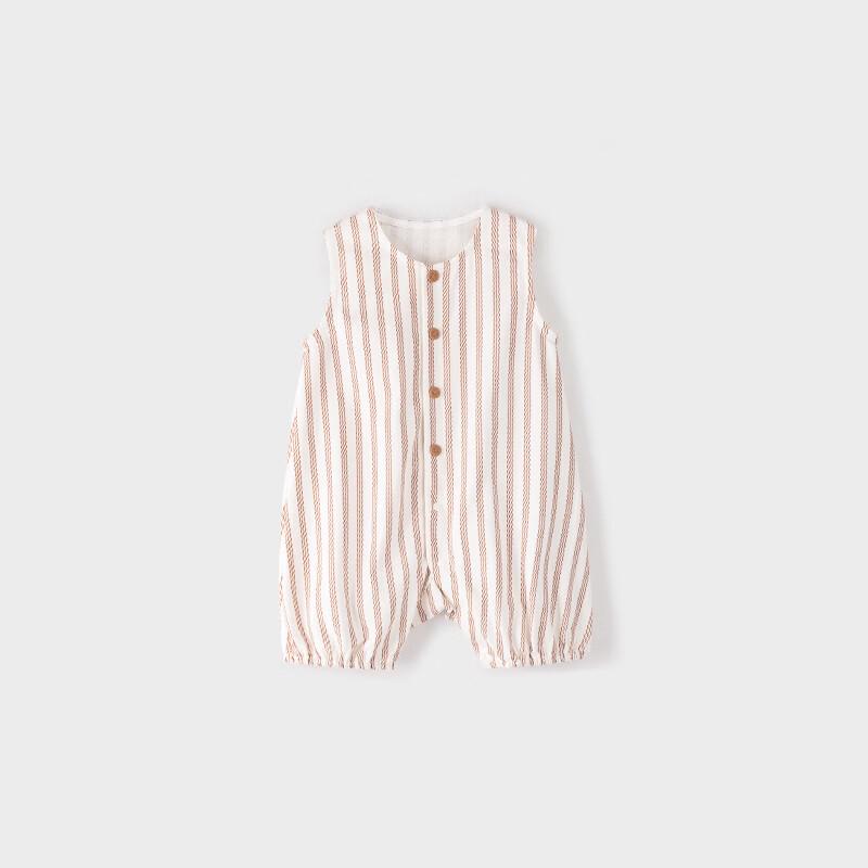 Koala Noses Striped Sleeveless Infant Romper