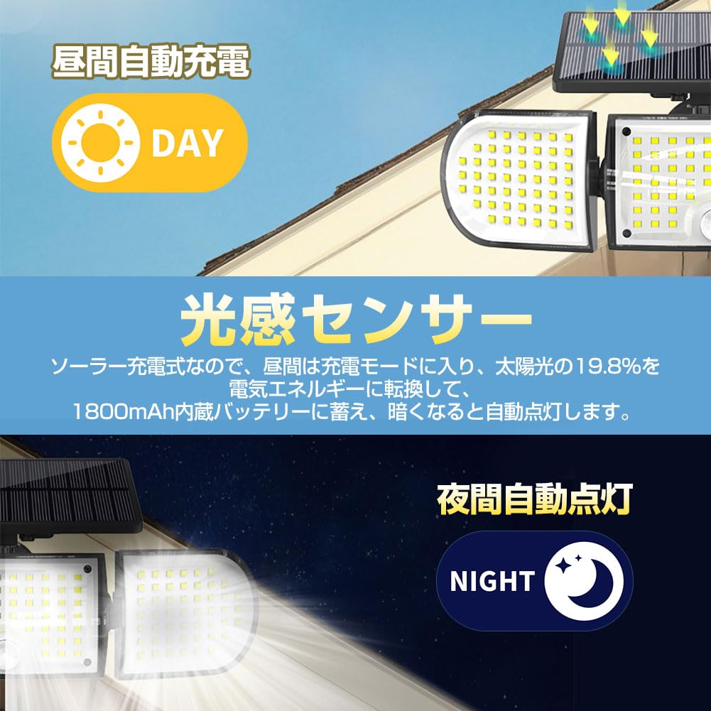 Светодиодный солнечный датчик движения 160 светодиодов, светодиодный настенный светильник на солнечной энергии для входа в гараж, уличный, водонепроницаемый, 3-сторонний свет,