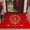 2026 Празднично-красный быстросохнущий противоскользящий коврик для ванной