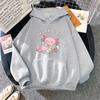Axolotl Boba Milk Tea Hoodies Korean Style Women Clothes Kawaii Sweatshirt Vintage Cartoon Graphic Harajuku Hoodie