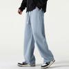 Мужские джинсы с широкими штанинами 2024 Y2K Мешковатые свободные джинсовые брюки Уличные брюки в стиле хип-хоп Винтажные джоггеры Спортивные брюки Джинсы на шнурке для мужчин Спортивные штаны
