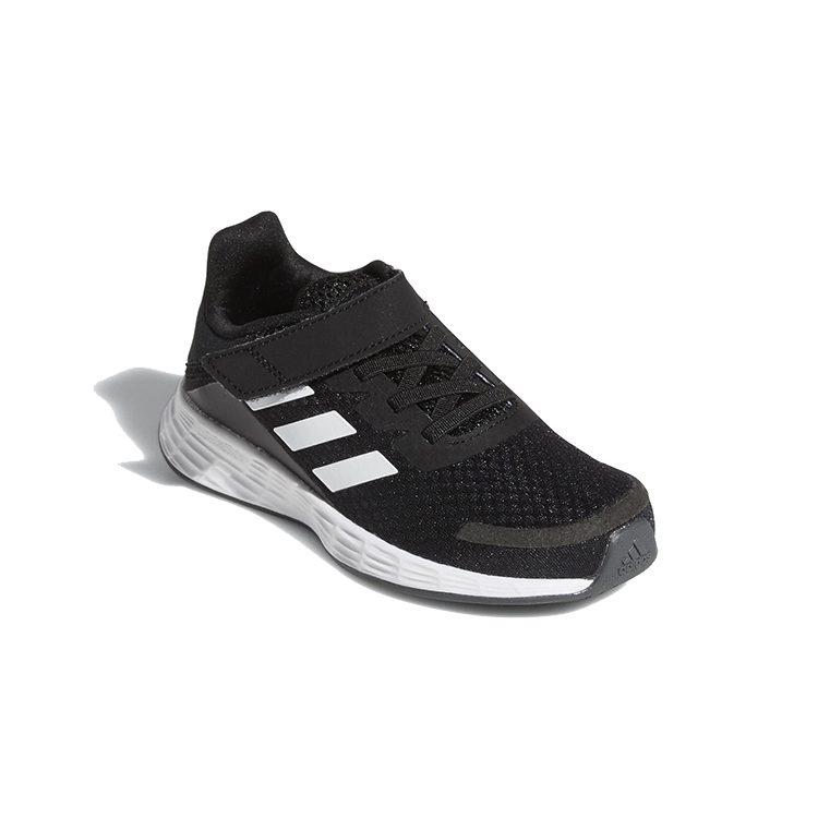 adidas Детские кроссовки для бега Duramo Sl, дышащие, низкие, черные с белым, для детей 3-7 лет, FX7314