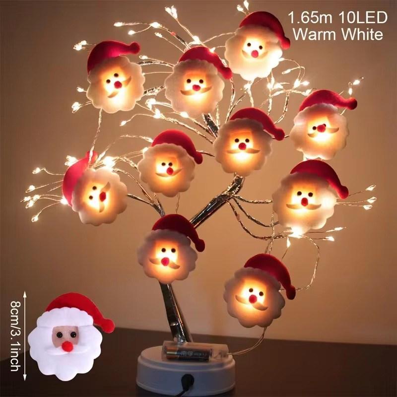 Snowman Christmas LED Garland String Light Merry Christmas Decorations For Home 2025 Cristmas Tree Ornament Xmas Navidad Gifts