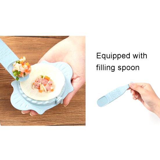 Форма для изготовления пельменей из пшеничной соломы с ложкой, кухонный инструмент для выпечки пирогов, теста «сделай сам»