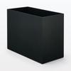 MUJI Polypropylene File Standard A4 Dark W15 x D32 x 83364694 Box, Type, Wide, Size, Gray, Approx. H24cm,