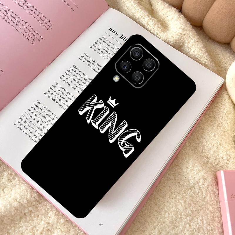 Чехол с короной Короля и Королевы для Samsung Galaxy M31 M13 M11 M12 M14 M15 M06 M16 M36 M56 M53 M32 M52 M35 M55 M34 M54