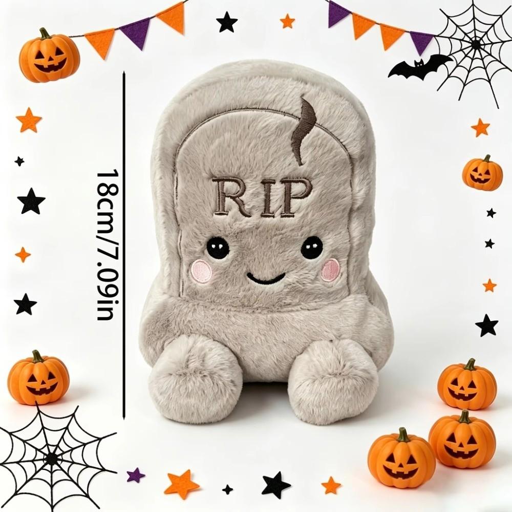 18cm Grave Stuffed Doll Soft Stuffed Doll Pillow Scary Halloween Plush Toy  Gift Giving
