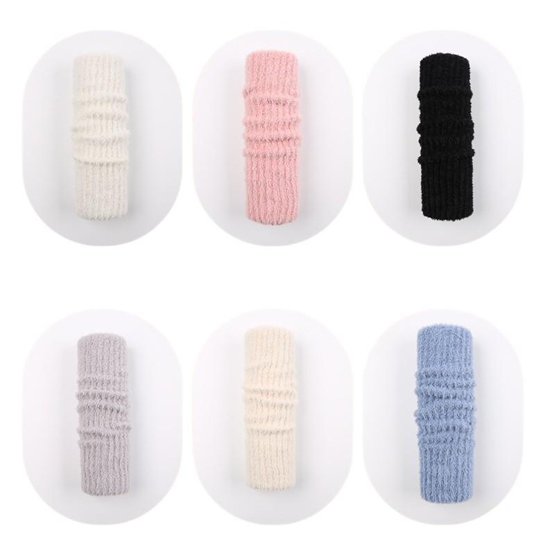 Женские гетры из густого лисьего меха в японском стиле - Трансграничные, не линяющие, осенне-зимние длинные носки.