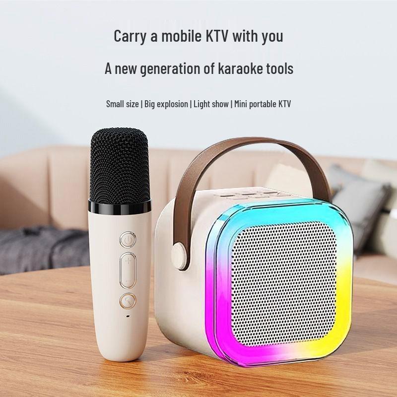 Беспроводной Bluetooth-караоке-динамик с микрофоном для KTV
