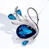 Vintage Shiny Animal Swan Brooch Pin For Women Costume Coat Jewelry Accessries Gift
