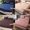 Polyester Bed Cover With Solid Color Design For Bed Protects Mattress And Prevents Dust