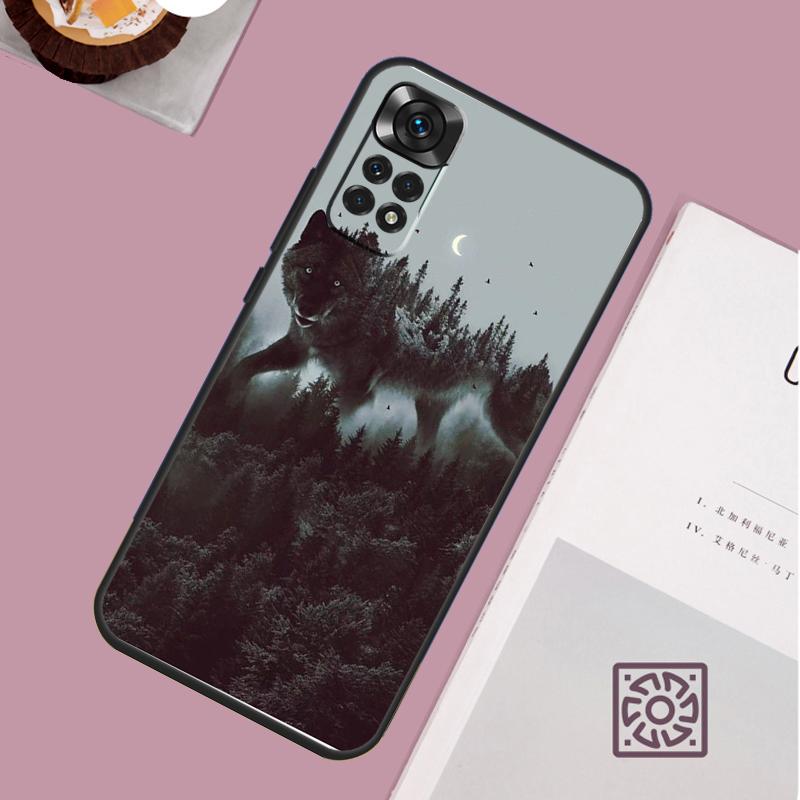 Чехол-арт Волк для Xiaomi Redmi Note 14 Pro 13 12 11 10 15 Pro Plus Redmi 15 15C 14C 13C 10C 12C