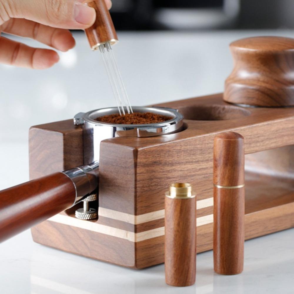 6 Pins Coffee Powder Tamper Barista Accessories Coffee Distributor Leveler