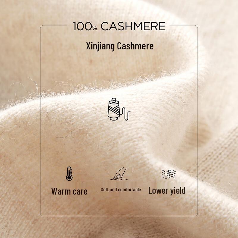 Komom Boca 2025 Autumn/Winter Women's Round Neck Cashmere Sweater