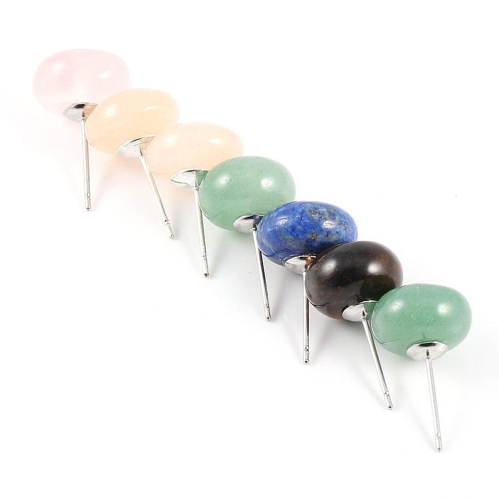 Полудрагоценная серьга